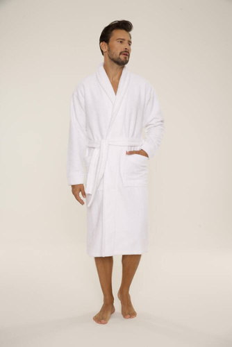 Szlafrok męski 735 Manuele Forex - biały