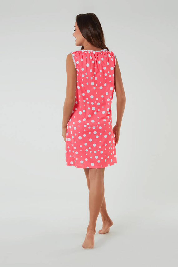 Koszula nocna i do karmienia, szerokie ramiączko Raba Italian Fashion - druk malinowy