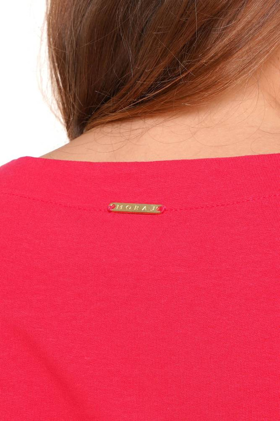 Sukienka damska z rozcięciem MDW4200-001 Moraj - malinowy