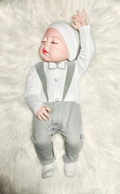 Pajacyk bez stópek Smoking Frak Bambarillo szary