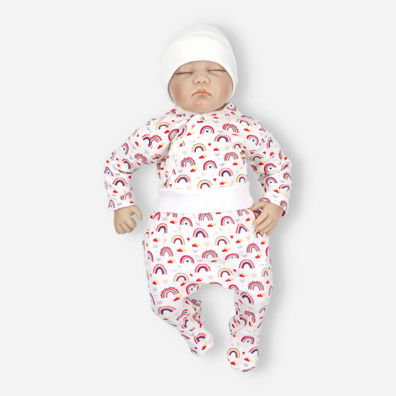 Komplet niemowlęcy z bawełny organicznej Tęcza Nini