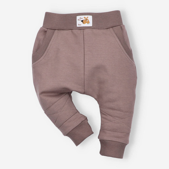 Komplet niemowlęcy z bawełny organicznej Psaki Nini beżowy