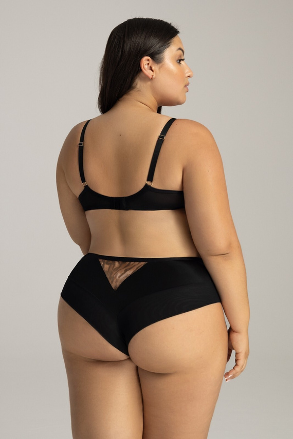 Biustonosz półusztywniany 2143 Ava - czarny