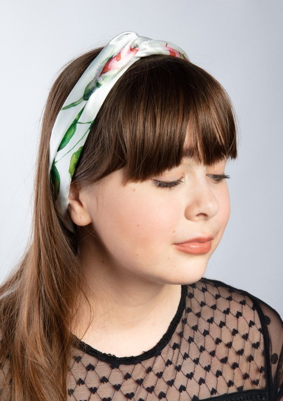 Opaska Flowers DKaren 01 granatowy