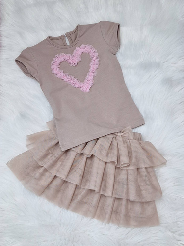 Spódniczka tiulowa Mia Bambarillo beżowy 