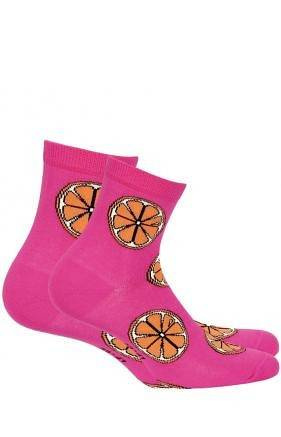 G84.01N Skarpety Damskie wzorowane Gatta 269 pink