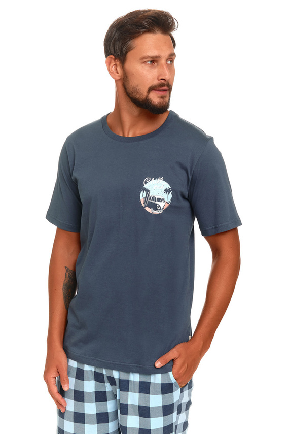 PMB.4416 Piżama Męska Doctor Nap - deep blue