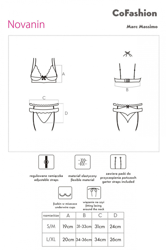 Komplet bielizny Novanin CF 90521 CoFashion Marc Massimo