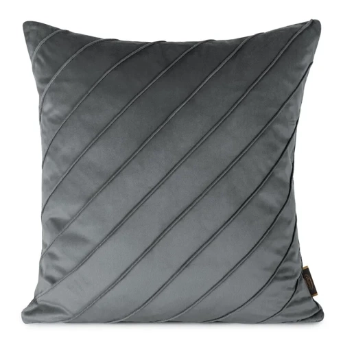 Poszewka welurowa Nala 3 Eurofirany stalowy