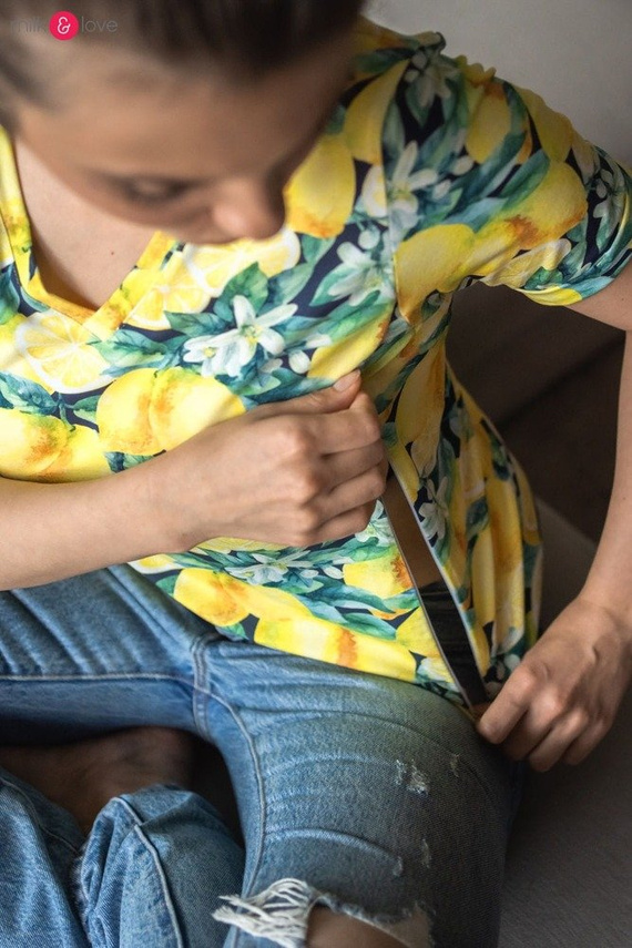 Boob bluzka do karmienia Milk&Love w cytryny