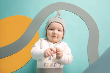 Rozpinane body z długim rękawem Fun Time Pinokio - ecru