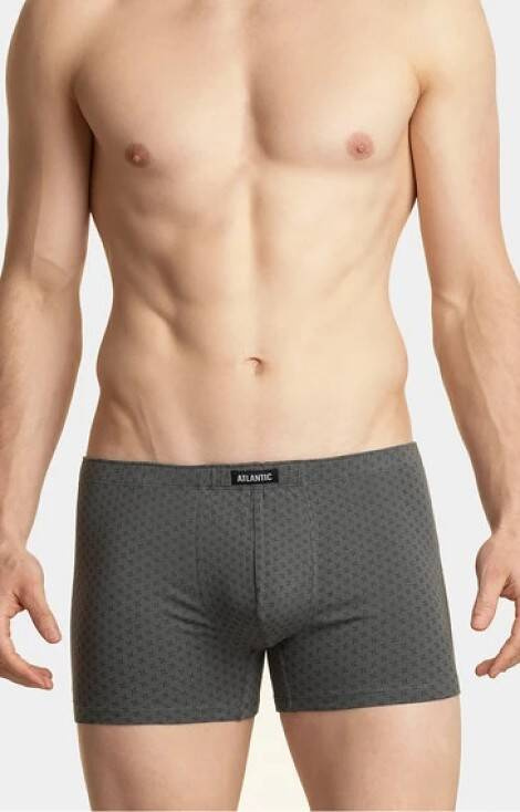 Bokserki męskie 3MH-025/09/10 A'3 Atlantic grafitowy-khaki-czarny