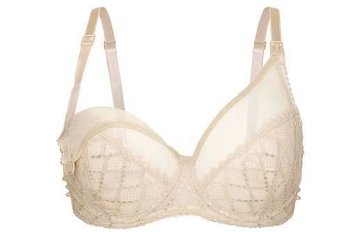 Miękki biustonosz do karmienia Huggy Soft Beige Momtobe beżowy 