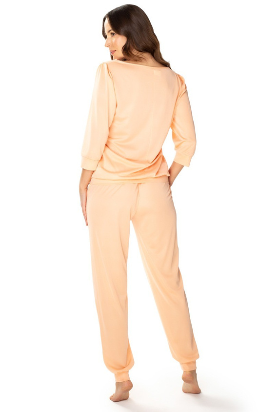 Dres damski 86665 Izabell Mewa morelowy