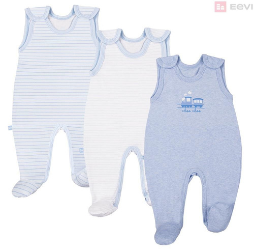 Śpioch bawełniany "TINY" Ewa Klucze- szary kokardki