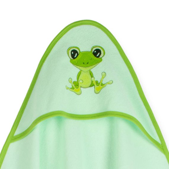 Niemowlęce okrycie kąpielowe Żabka Martex zielony