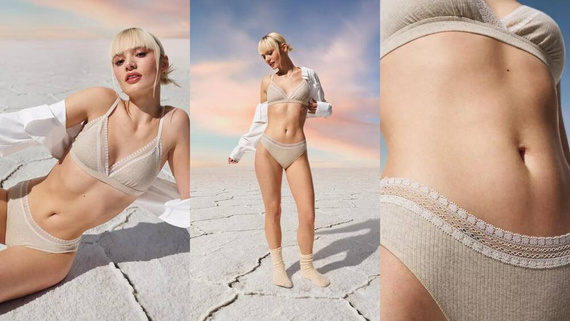 Figi Damskie GO Ribbed R Tai C2P 2-pak Sloggi - grey combination