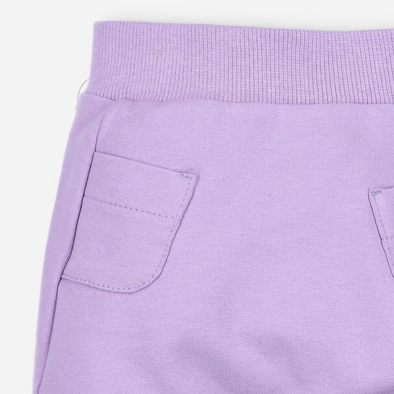 Spodnie dresowe z bawełny organicznej Nini liliowy