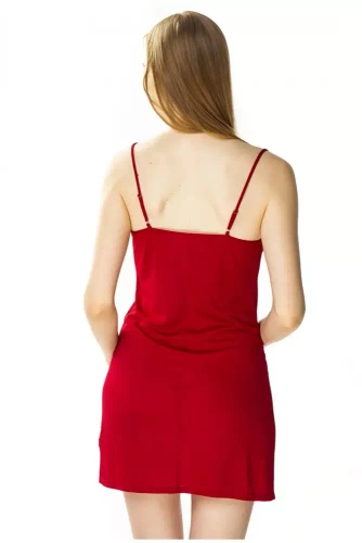 4485 Gracja halka koszula nocna damska Mewa burgund