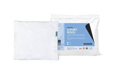 4 Pory Roku Poduszka Mikrofibra Wendre biały