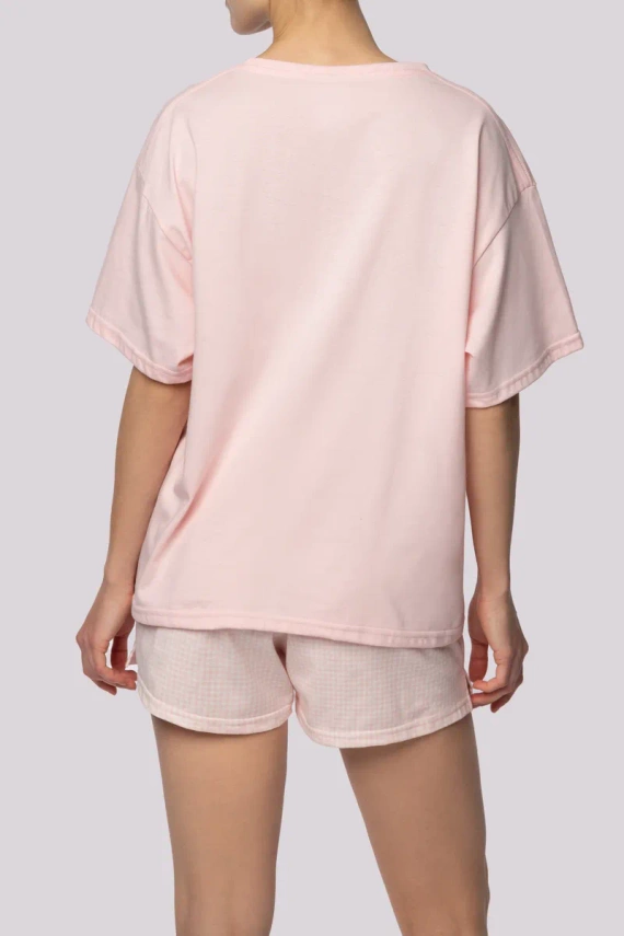Piżama damska Joy shortsleeve Mona spring light pink