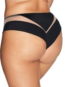 2135 Figi damskie brazyliany Ava - czarne