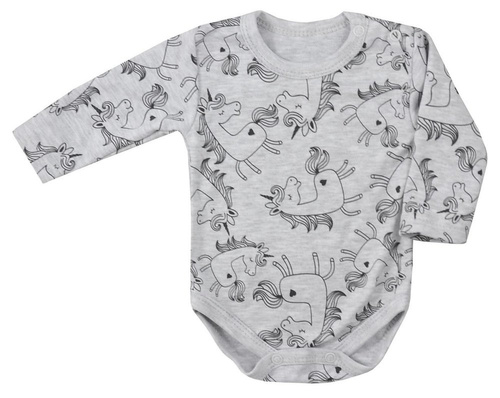 "Sleepysaurus" Bawełniane body niemowlęce Koala-c.róż