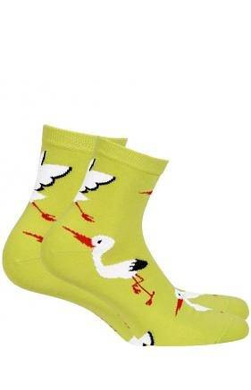 G84.01N Skarpety Damskie wzorowane  Gatta 766 white/lurex