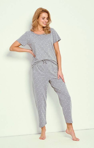 Piżama Damska 3325 Meg Taro- szara