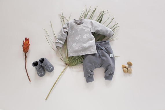 Pumpy spodnie "Slow Life" Pinokio - grafit