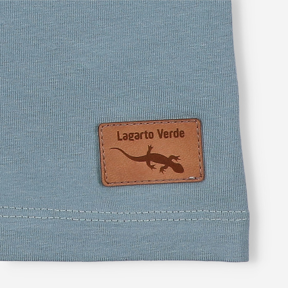 T-shirt dla chłopca KAR-2009/NIE Lagarto Verde niebieski