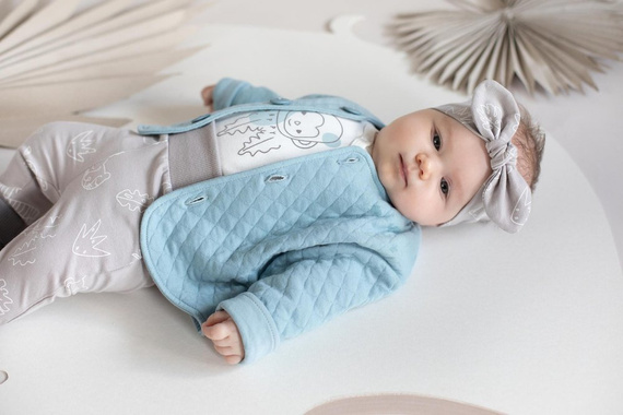 Legginsy niemowlęce Slow Life Pinokio - beż druk