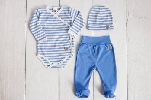 Półśpioch niemowlęcy "Greco" Makoma niebieski 