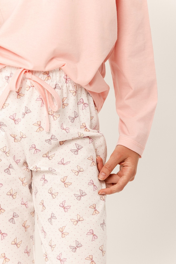 Piżama dla dziewczynki 3286 Riley Taro - różowy