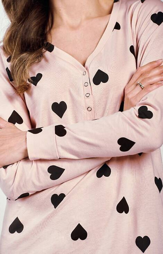 Koszula Damska 3215 Libby Taro- brudny róż