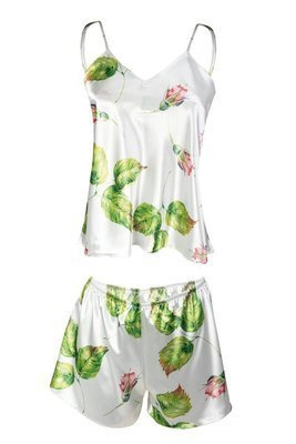 Komplet piżama damska Flowers  DKaren -DK-KK 7 biały