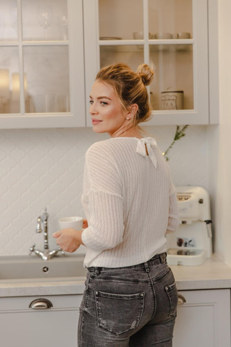 Betty Bluzka damska Babell - perłowa