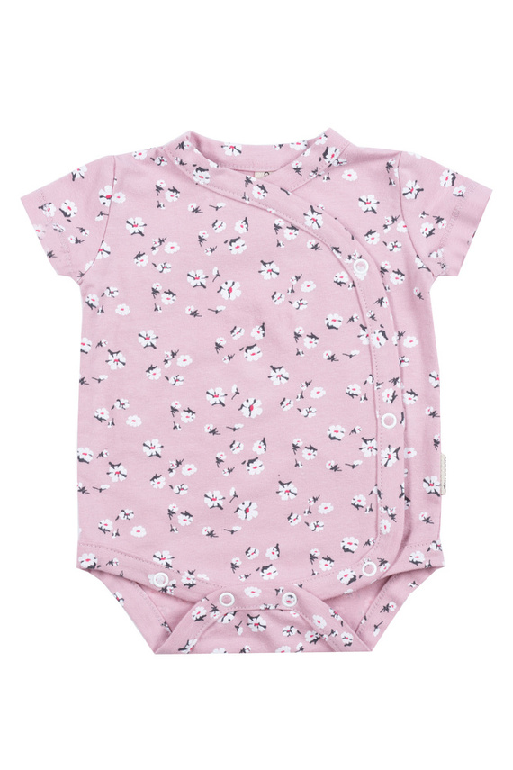 BOD.5378 Body z krótkim rękawem rozpinane Doctor Nap - daisy flowers