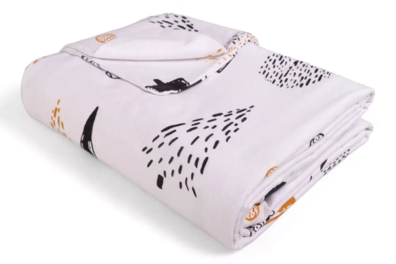 Pościel flanelowa świąteczna choinki bombki F-87 Matex biały