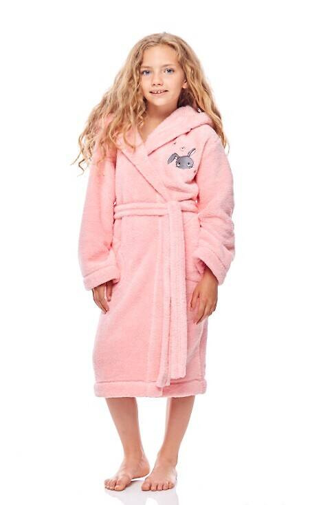 Szlafrok dziecięcy RB-003 L&L różany