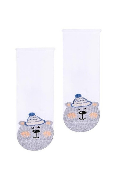 Skarpetki Zimowe Wzory art.138 Steven - różowy jasny melanż 131