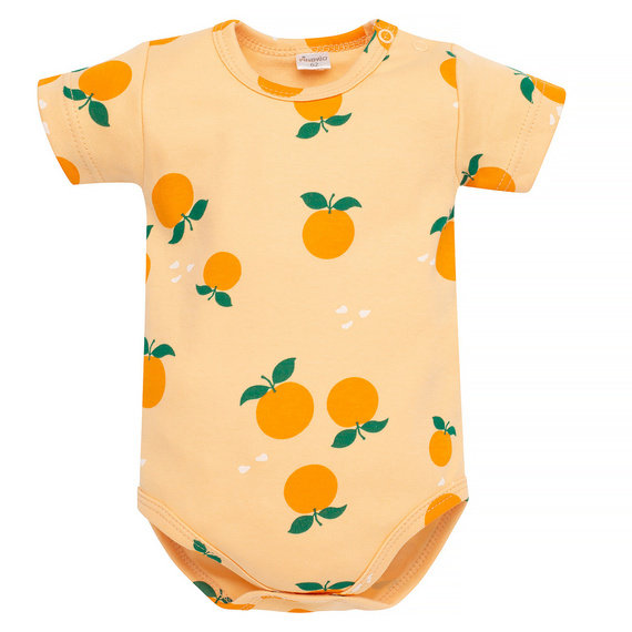 Body z krótkim rękawem Fruit & Sun Pinokio -pomarańczowe