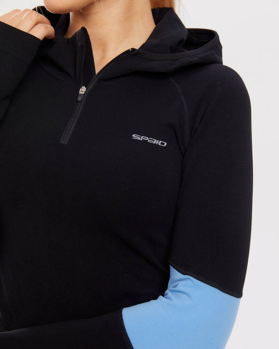 Bluza sportowa damska Adapt Spaio linchen blue/black