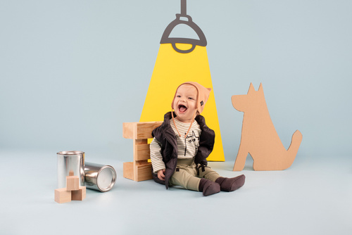 Czapka wiązana Olivier Pinokio - beż