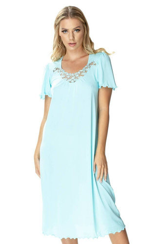 Koszula nocna damska 4112 Beatriz Mewa miętowy 