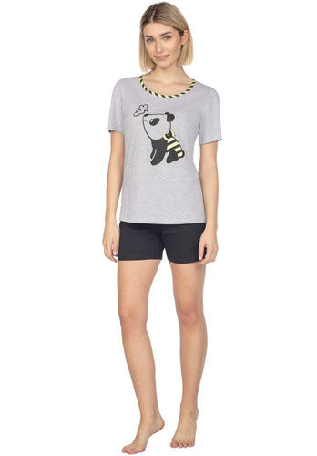 Piżama damska 653  Regina - szary