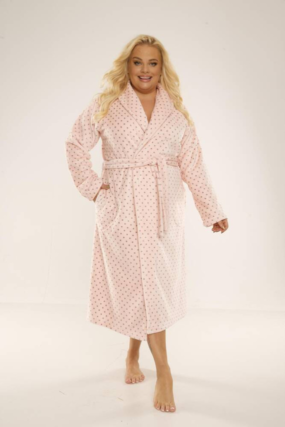 Długi Szlafrok damski 548 Melanie Forex - łosoś