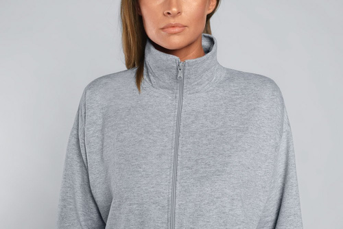 Szlafrok Damski na zamek Grafi Italian Fashion- melanż 