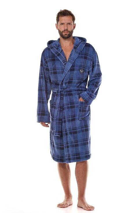 Szlafrok męski 2457 Pedro L&L - navy