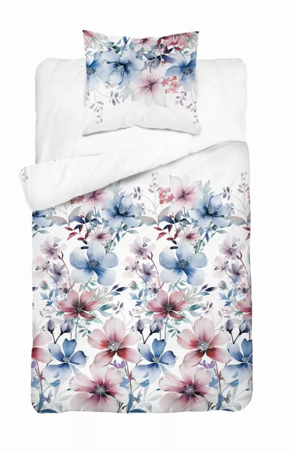 Pościel bawełniana 4965B kwiaty Detexpol